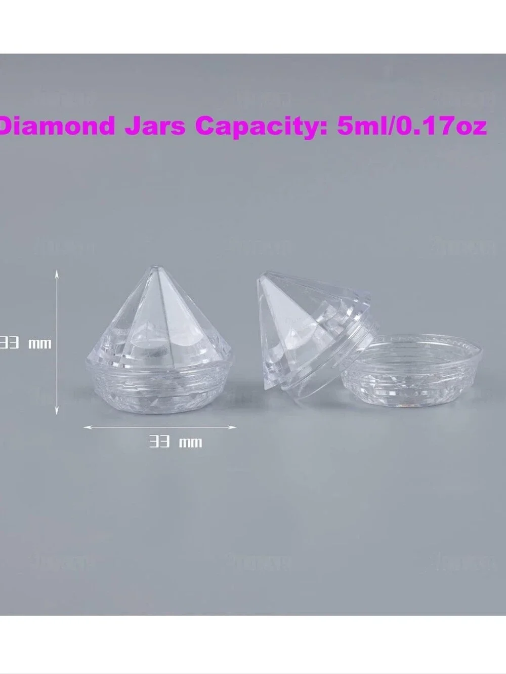 Cosmetic Jars (Set of 3)